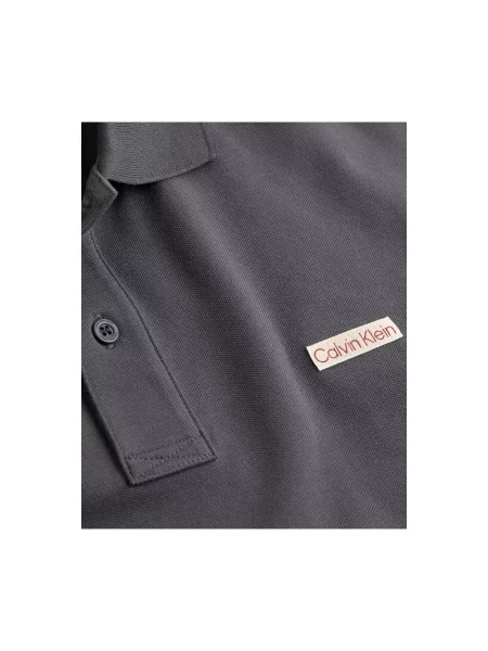 Calvin Klein Jeans Polokošile Šedá černé