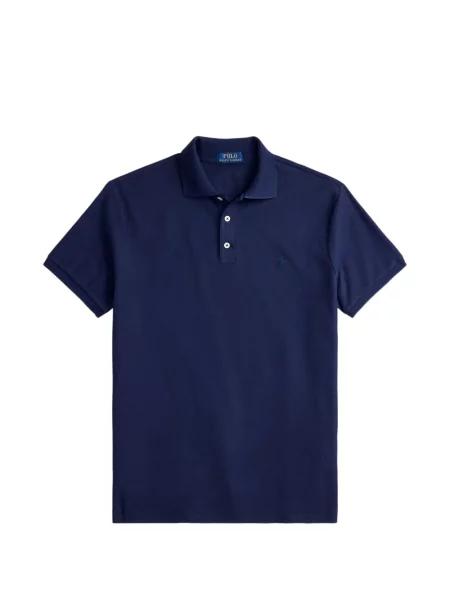 Frotir prugasta polo majica Polo Ralph Lauren s vezom plava