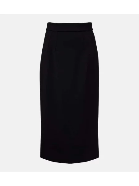 Osłona spódnica ołówkowa Dolce&gabbana wełniana czarna