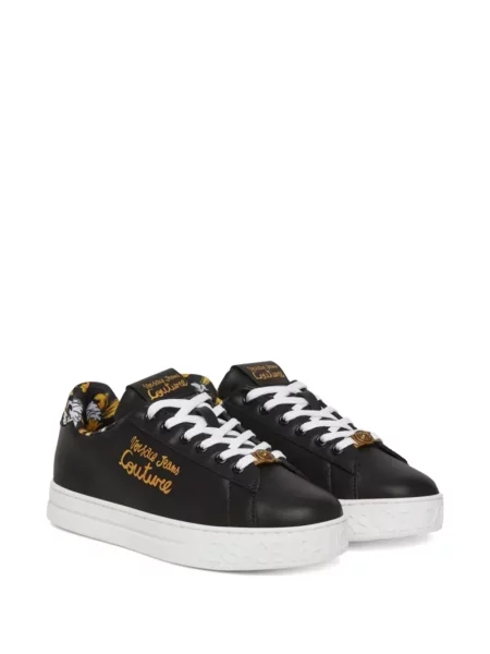 Sneakerși Versace Jeans Couture cu autograf negru