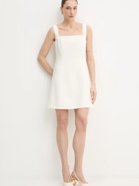 BOSS Orange rochie cu in C Dalily bej