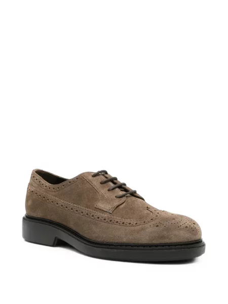 Brogues Hogan din piele de căprioară maro