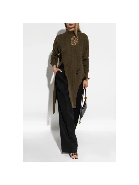 Sweter Blumarine z kaszmiru zielony