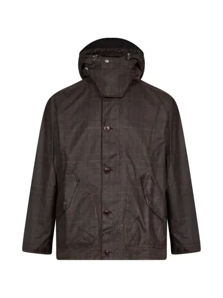 Voskom parka Barbour karirana smeđa