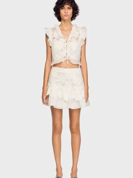 Топ Sandro білий