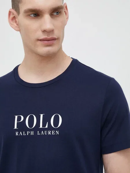 Piżama Polo Ralph Lauren klasyczna niebieska
