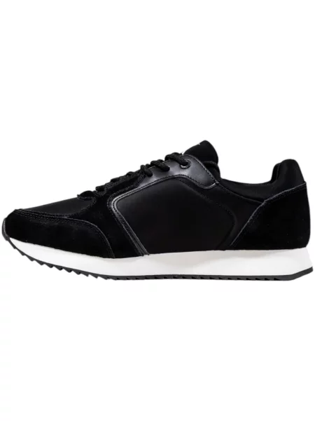 Calvin Klein Jeans Tenisice Runner Laceup Sock Mg Nylon Mix crna