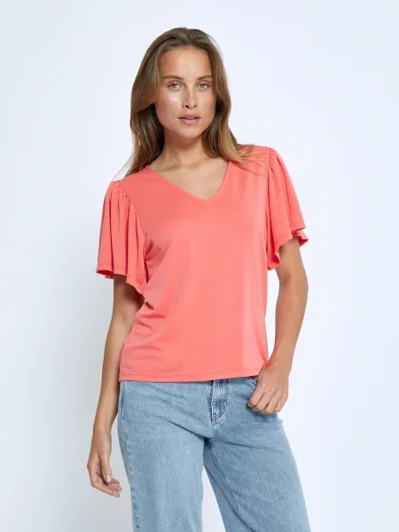 Minus Tricou Rianne deschis roșu