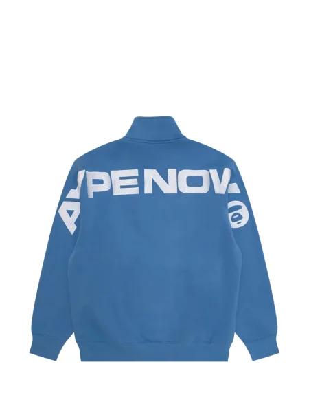 Pulover Aape By A Bathing Ape cu autograf albastru