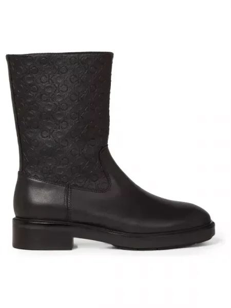 Pantofi Calvin Klein Jeans din piele negru