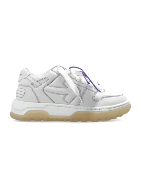 Sneakersy Off-white skórzane chunky biznesowe białe
