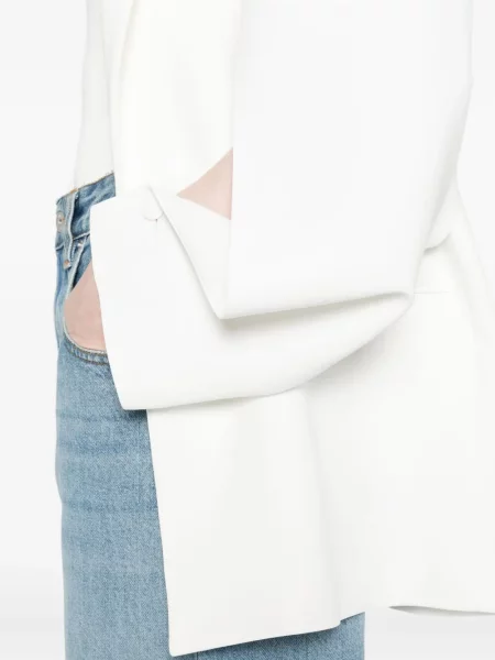 Sacou Alberta Ferretti alb