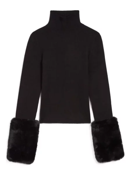 Wykończenie futrem sweter Apparis czarny