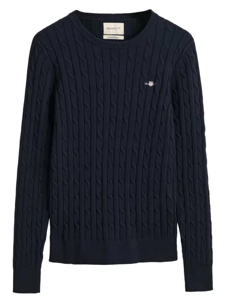 GANT Pulover bleumarin / roși aprins / argintiu alb