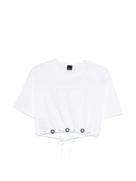 Șnur de strângere tricou Pinko alb