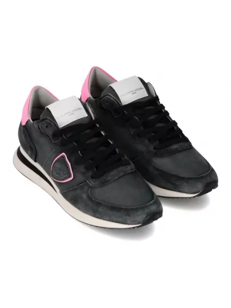 Buty do biegania Philippe Model zamszowe do biegania czarne