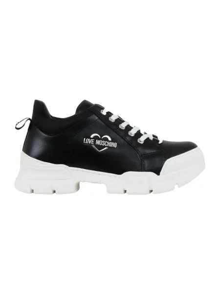 Sneakersy Love Moschino skórzane czarne