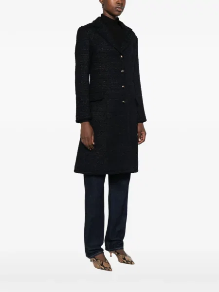 Palton Etro din tweed albastru