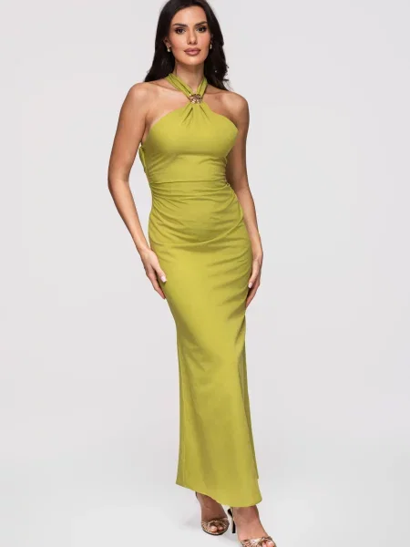 Rochie maxi Edoti verde