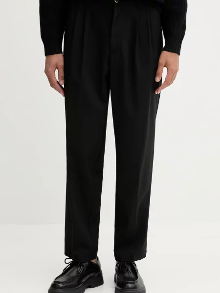 Volnene hlače BARENA VENEZIA Pantalone Nerio črna