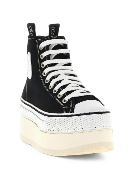 Sneakerși R13 cu platformă negru