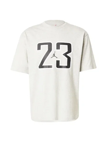 Jordan Majica svetlo siva / črna bela