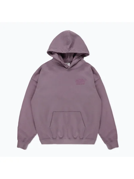 Hanorac bărbați PROSTO Flathead Hoodie lavandă spălată