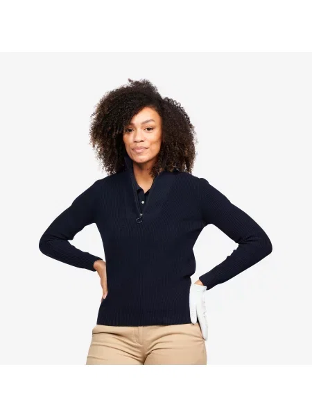 Sweter do golfa niebieski
