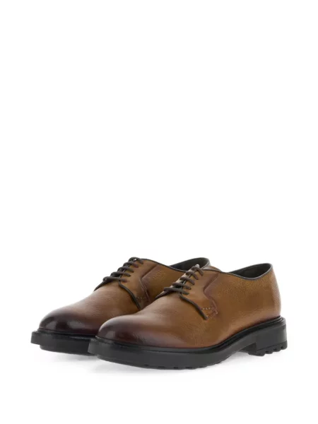 Pantofi derby Boggi Milano din piele maro
