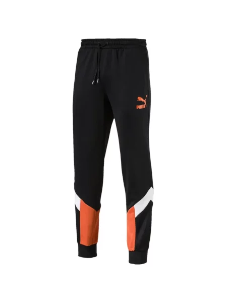Pantaloni Puma cu imagine alergare negru