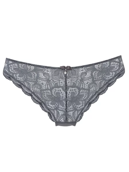 LASCANA Tanga metalic gri