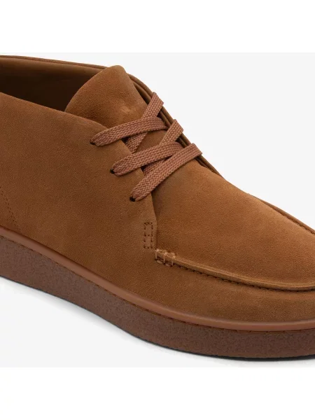 Lacoste Zamszowe Sneakersy Baseshot Chukka brązowy