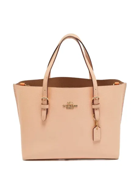 Geanta de piele Coach din piele portocaliu