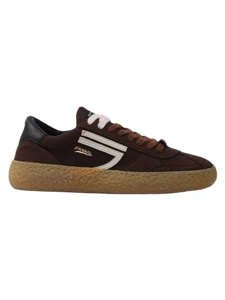 Sneakersy Puraai zamszowe brązowe