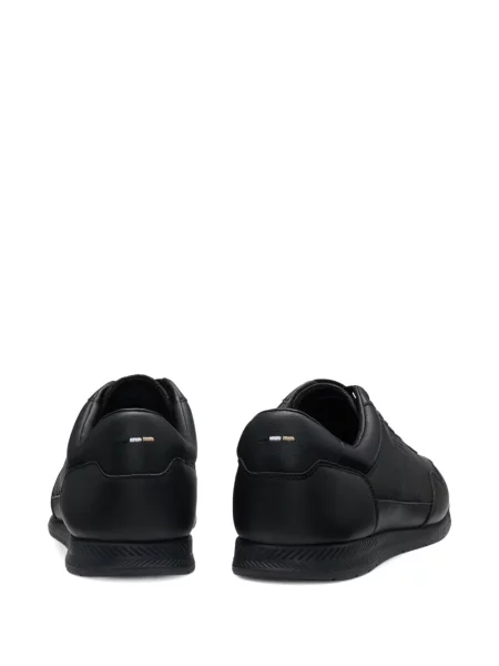 Sneakerși Boss din piele negru