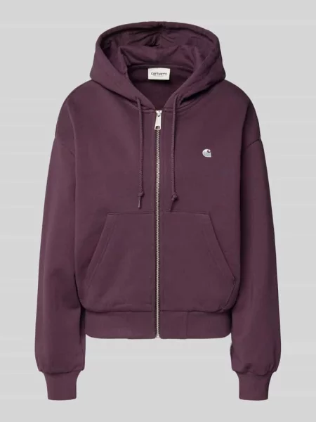 Bluza rozpinana z wyhaftowanym logo model Casey' Carhartt Work In Progress fioletowa