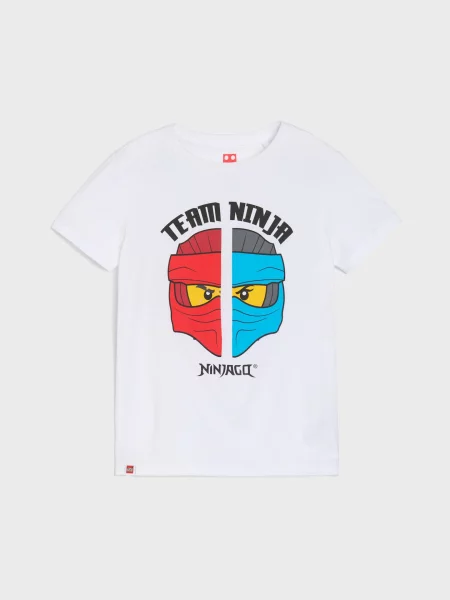 Sinsay Tričko Lego Ninjago bílá