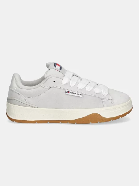 Tommy Jeans Superge iz semiša TJW SKATE SNEAKER siva