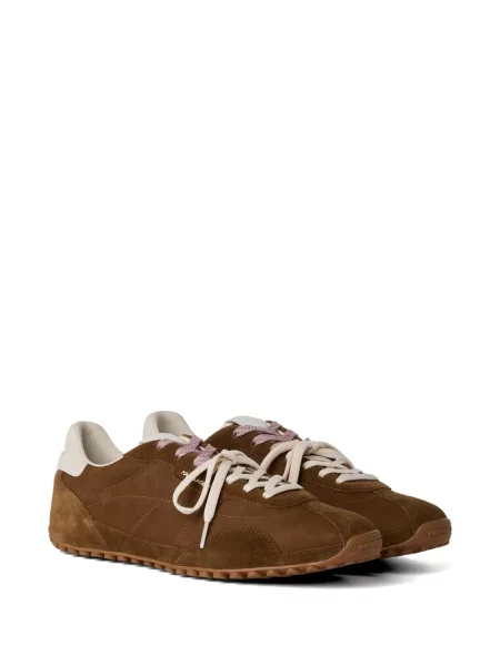 Sneakerși Karl Lagerfeld din piele de căprioară maro