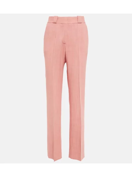 Spodnie Blazã© Milano z wysoką talią różowe