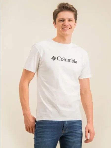 Columbia Tricou Csc Basic Logo alb