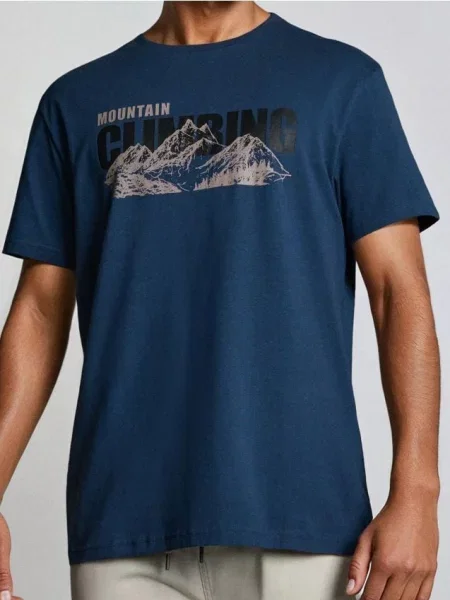 Sinsay Tričko s krátkým rukávem námořnická modrá