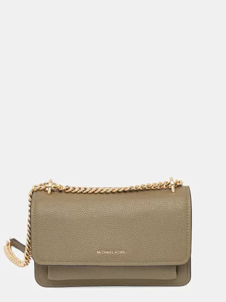 Кожена чанта MICHAEL Michael Kors черно