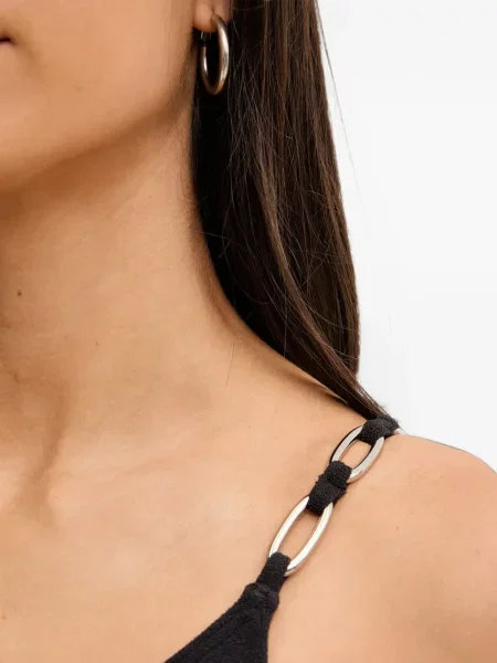 Reversibil costum de baie Michael Michael Kors cu autograf evazat negru