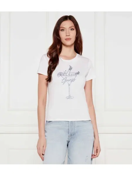 GUESS Póló | Regular Fit fehér