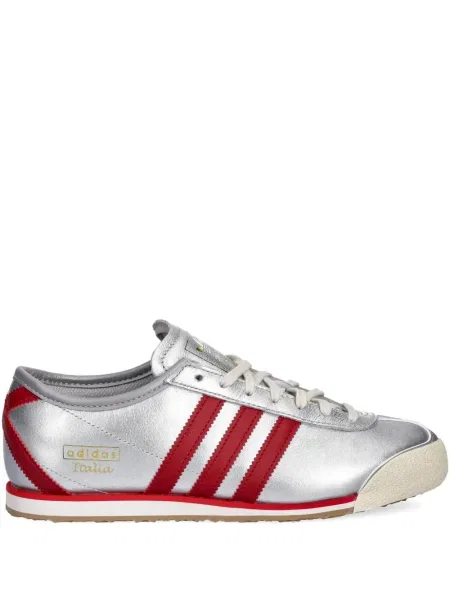 Pantaloni Adidas Campus cu șireturi cu dungi din dantelă roșu