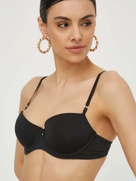 Сутиен Calvin Klein Underwear с изчистен дизайн черно