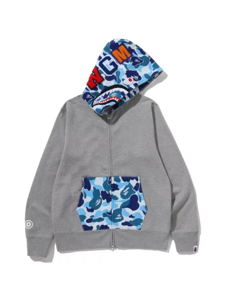 Hanorac cu glugă A Bathing Ape® cu imagine gri