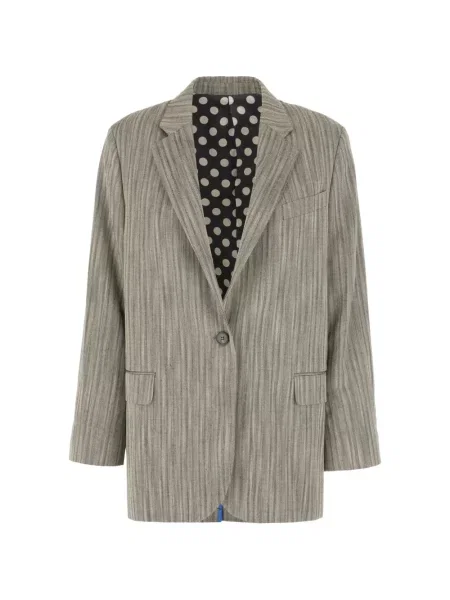 Sacou Paul Smith cu model herringbone gri