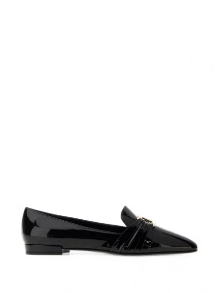Pantofi loafer Ferragamo din piele de lac negru